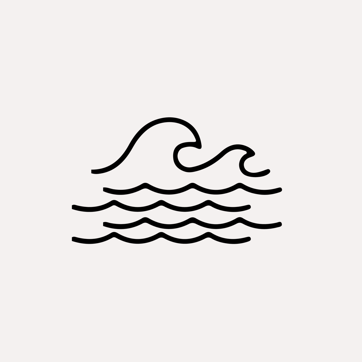 Graphic of moving ocean wave